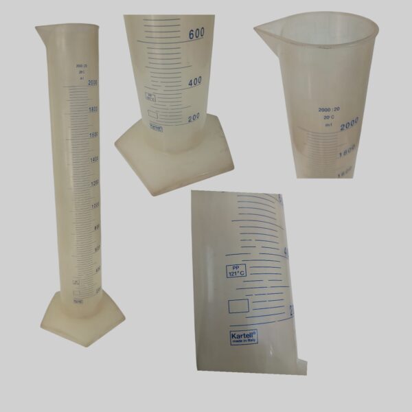 Measuring Cylinder Plastic 2000ml Kartell Italy - Used Second hand